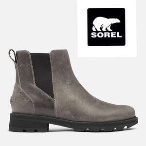 NWT Sorel Women's Emelie II Chelsea Boot - Waterproof Leather Rain Boots US10